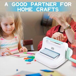 6in Die Cutting Machine, Manual Embossing Machine for Scrapbooking Starter-Blue